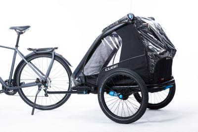 CUBE Regenschutz für Kinder Fahrradanhänger Double Produktbild 2