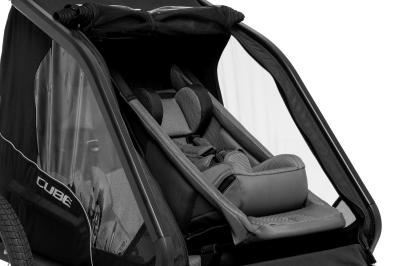 CUBE Babyschale für Kinder Fahrradanhänger Double Produktbild 5